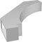 Ekena Millwork 3 1/2-in. W x 18-in. D x 22-in. H Imperial Architectural Grade PVC Knee Brace BRCP035X18X22IMP - alternate 4